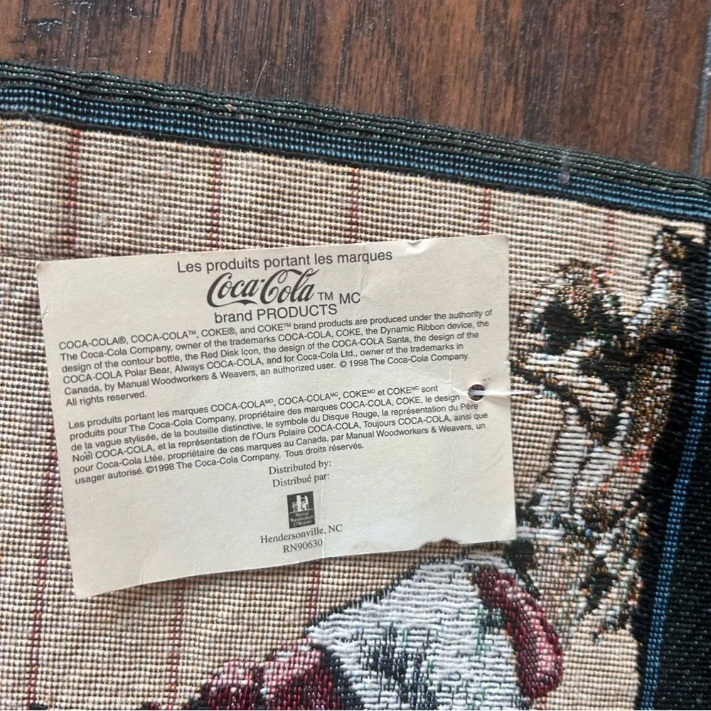 Coca-Cola Santa Claus Tapestry Wall Hanging